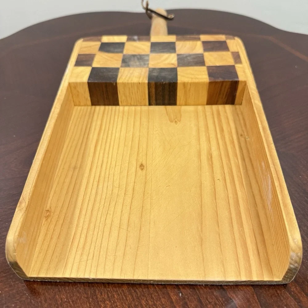 Handcrafted Wooden Cutting Board Butcher Block‎ Tray Dust Pan Charcuterie